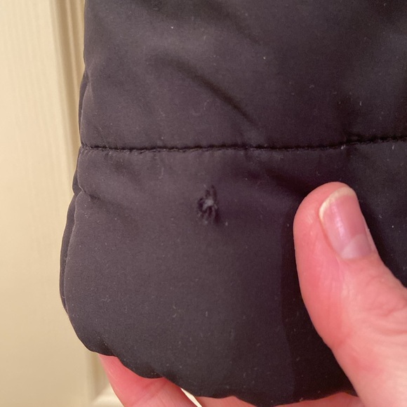 Lauren Ralph Lauren Quilted Vest Black Red Collar & Zipper Pockets WM SZ L - Picture 13 of 14